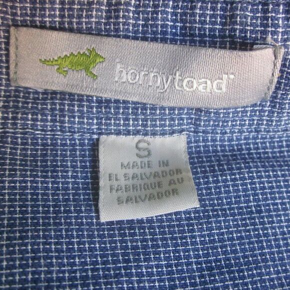 Horny Toad Womens Blue Button Up Shirt Summer Weight Size S Travel Long Sleeve - Picture 4 of 12